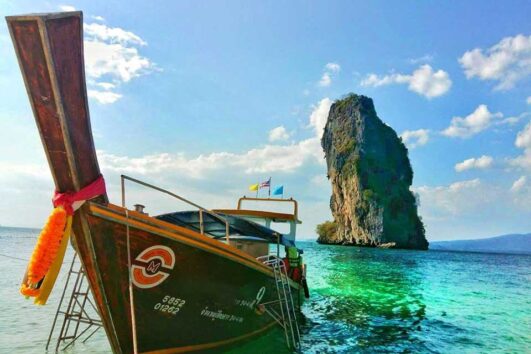 กระบี่ ทัวร์ 7 เกาะ ครึ่งวันบ่าย ซันเซ็ท เรือหางยาว