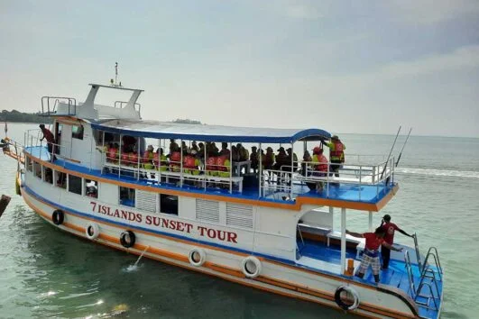 กระบี่ ทัวร์ 7 เกาะ ครึ่งวันบ่าย ซันเซ็ท เรือใหญ่