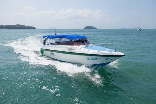 เรือโดยสารสปีดโบ๊ท ท่าเรืออ่าวปอ แกรนด์ มารีน่า-เกาะพีพี-แหลมตง