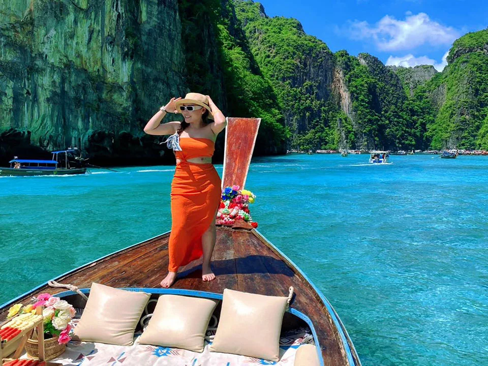 เกาะพีพีดอน-เช่าเรือหางยาว-ไพรเวท-อ่าวมาหยา-ปิเล๊ะลากูน