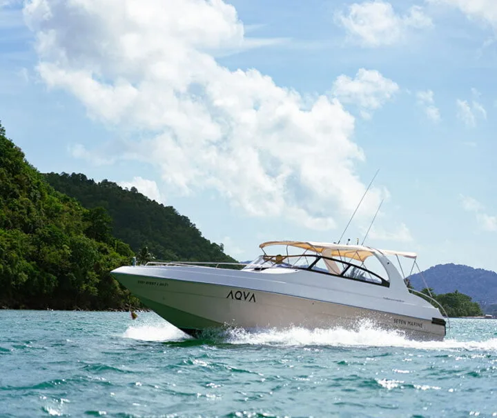 กระบี่-เช่าเหมาลำเรือสปีดโบ๊ท-Speedboat-Aqva-37-ฟุต