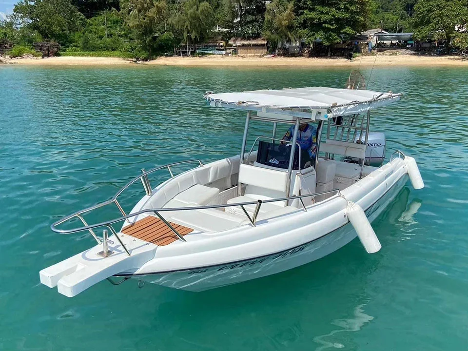 กระบี่-เช่าเหมาลำเรือสปีดโบ๊ท-เกาะห้อง,-เกาะพีพี,-4-เกาะ-ทะเลแหวก-4