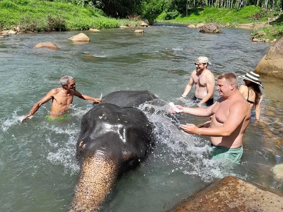 กระบี่-ทัวร์ล่องแพไม้ไผ่-Bamboo-Rafting-อาบน้ำช้าง-นั่งช้าง-ขับเอทีวี-6