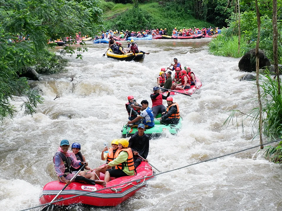 เขาหลัก-พังงา-ทัวร์ล่องแก่ง-Rafting-สองแพรก-วัดถ้ำลิง-โหนสลิง