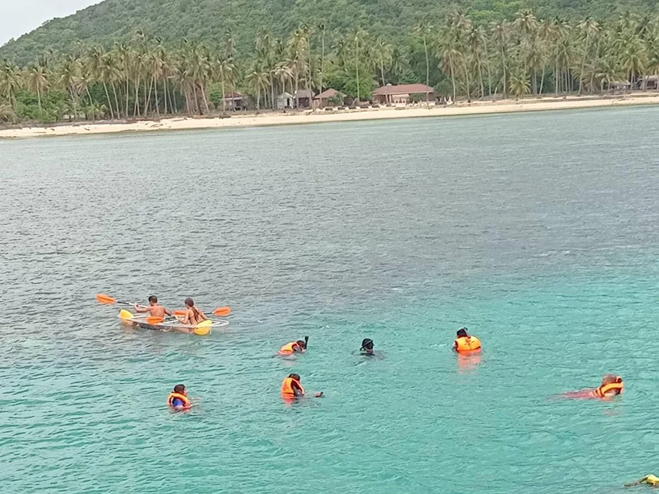 สมุย-ทัวร์ชมโลมา-เกาะหมู-ดำน้ำตื้น-เกาะแตน-โดยเรือ-Catamaran-9