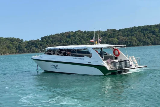 เรือโดยสาร พรีเมี่ยม Speedboat กระบี่ ท่าเรือคงคา ไปเกาะพีพี ต้นไทร