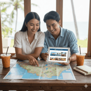 คู่รักไทย-วางแผน-ทัวร์ภูเก็ต-แผนที่