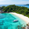 วิวทางอากาศของหมู่เกาะสิมิลัน น้ำทะเลสีฟ้าใส หาดทรายขาว เหมาะสำหรับเที่ยวเกาะสิมิลัน คนไทย