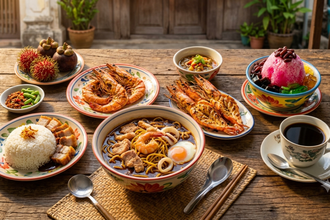 ร้านอาหารอร่อยภูเก็ต คนไทย ต้องลอง — หมี่ฮกเกี้ยน ซีฟู้ดสด และของกินพื้นเมืองที่คนภูเก็ตกินจริงทุกวัน