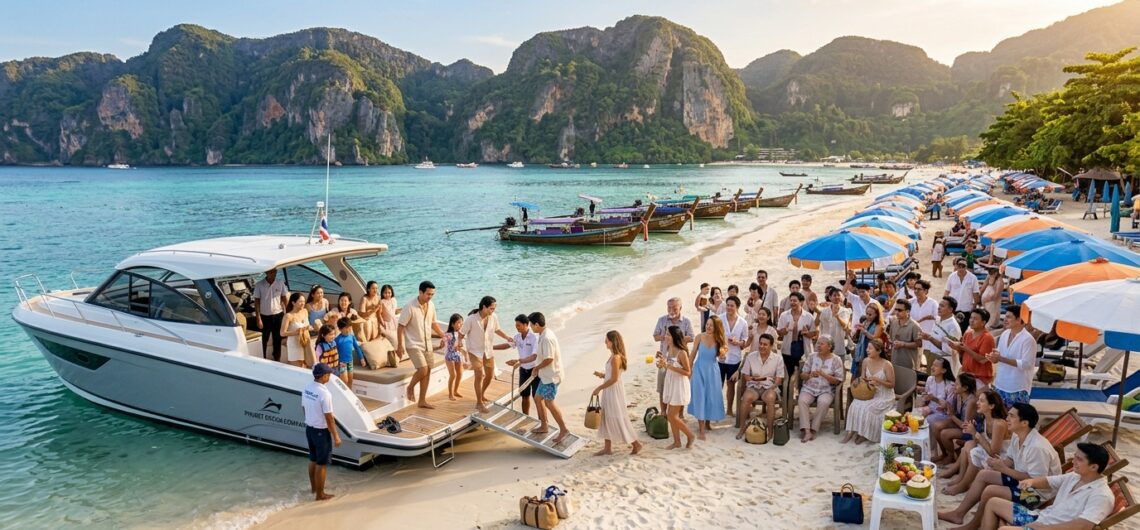 ทริปหมู่คณะภูเก็ต จัดกรุ๊ปใหญ่ 30 คนขึ้นไป บนชายหาดทะเลสีฟ้าใส