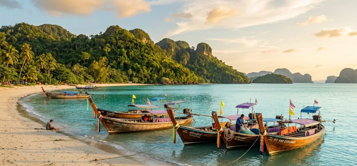 วิวทะเลเงียบสงบของเกาะยาวใหญ่ เหมาะสำหรับการเที่ยวเกาะยาวใหญ่แบบ Slow Travel